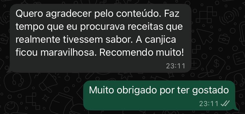 Depoimento - Canjica com sabor de verdade